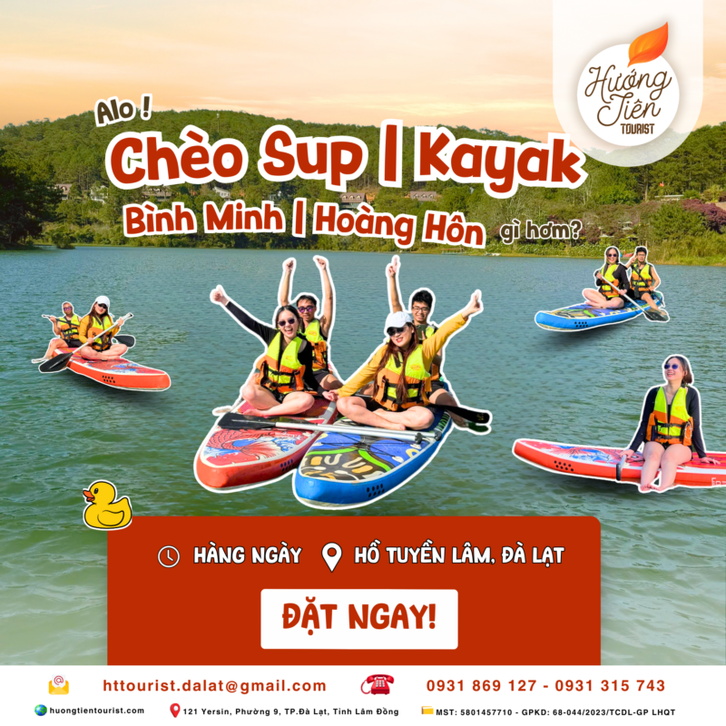 tour Chèo SUP Đà Lạt