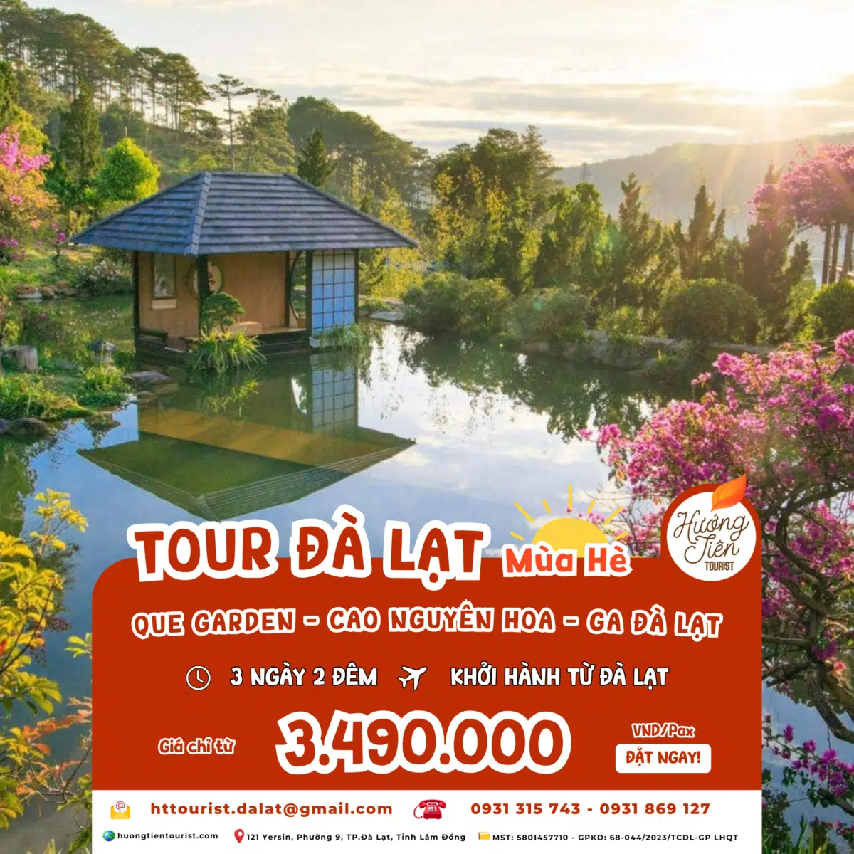 TOUR ĐÀ LẠT MÙA HÈ 3N2D - CHƯƠNG TRÌNH 01