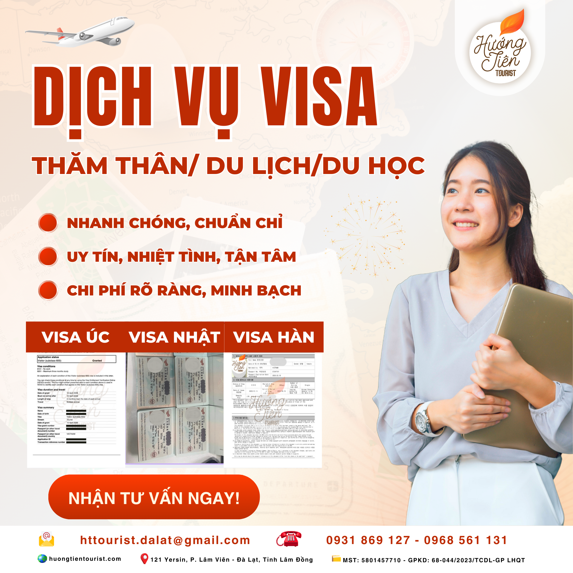dịch vụ làm visa du lịch trọn gói