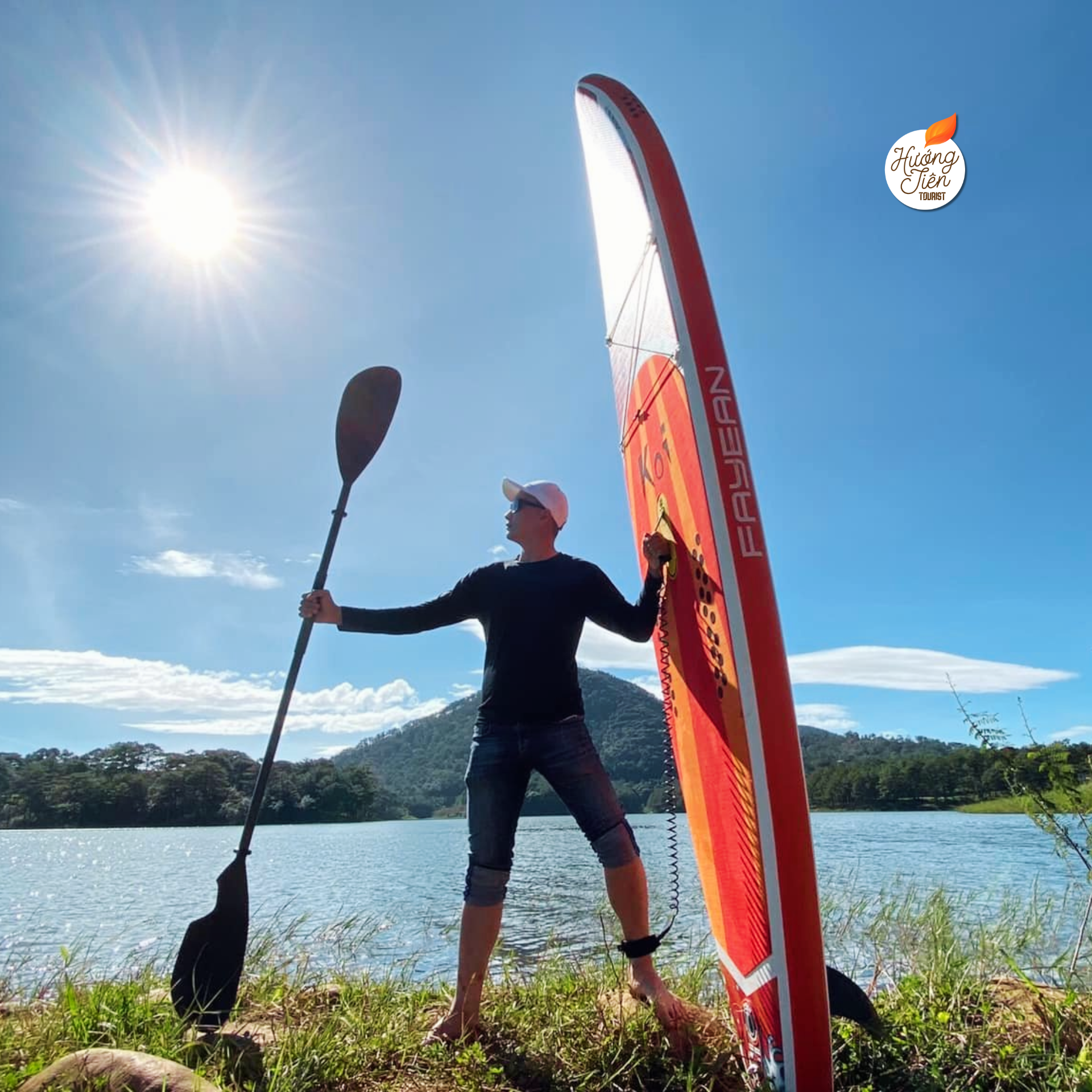 Tour Đà Lạt giá rẻ, chèo SUP hồ tuyền lâm đà lạt