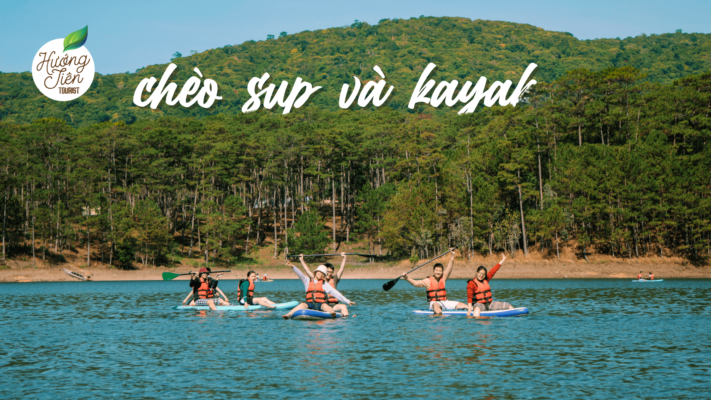 Chèo SUP và kayak trên Hồ Tuyền Lâm trong Tour Đà Lạt 4N3Đ