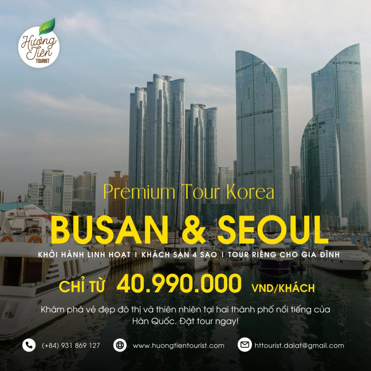 Tour Cao Cấp Hàn Quốc 5N4Đ | Khám Phá Seoul & Busan 2025