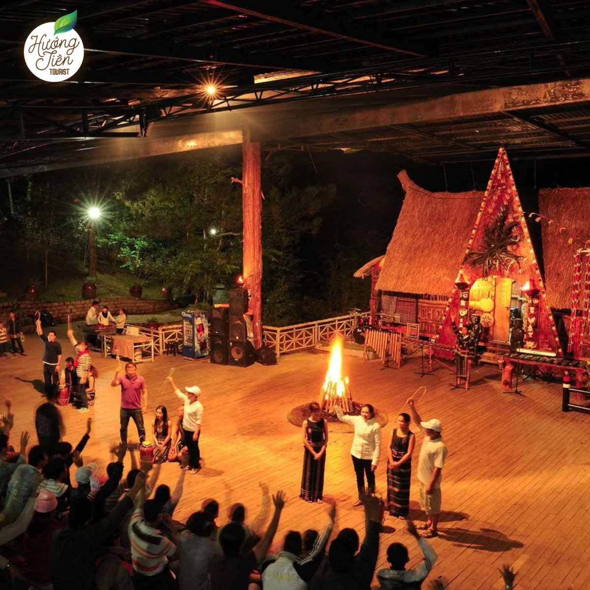 Central Highlands Gong Show on the Da Lat Land Tour, featuring traditional Vietnamese music and cultural performances.