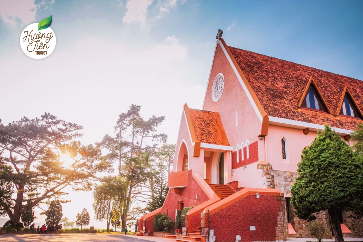 Domaine de Marie Church in Dalat featured in the Dalat 4 Day Golf and City Tour.