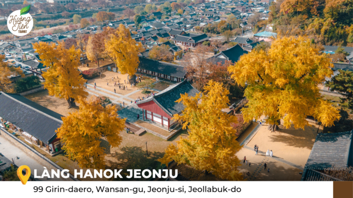 Làng Hanok Jeonju vào mùa thu