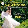 Huong Tien Tourist's 3-day Dalat Land Tour poster, highlighting the wild sunflower season and scenic Dalat itinerary