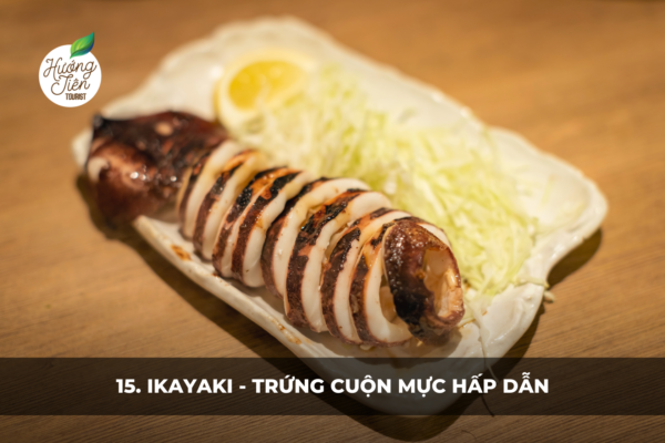 Ikayaki - Món trứng cuộn mực nướng, đặc sản Osaka