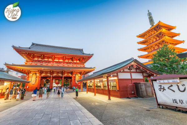 Chùa Asakusa Sensoji linh thiêng - điểm đến không thể thiếu trong Tour Nhật Bản Tết Nguyên Đán 2025.