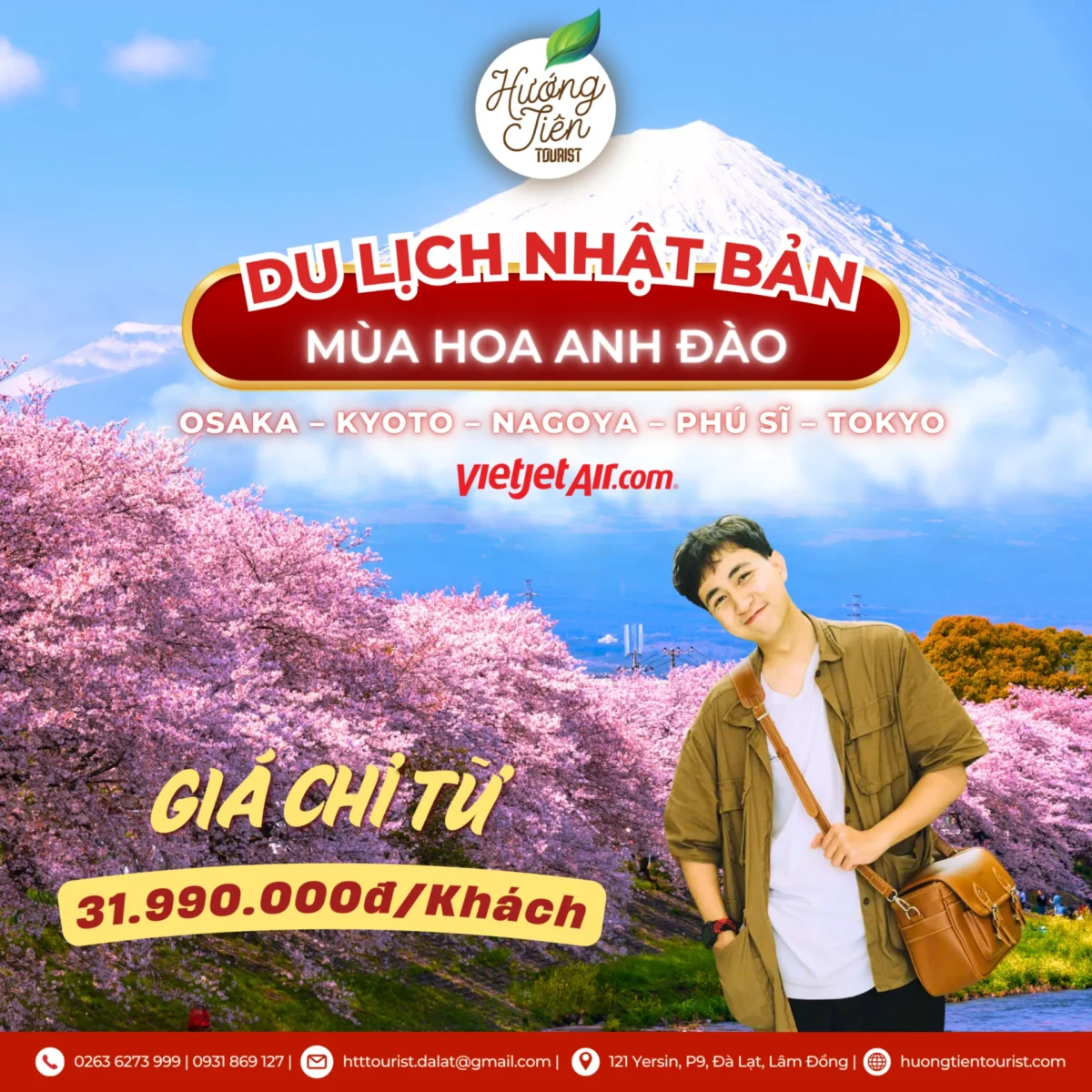 TOUR NHẬT BẢN MÙA HOA ANH ĐÀO 6N5Đ | BAY VJ