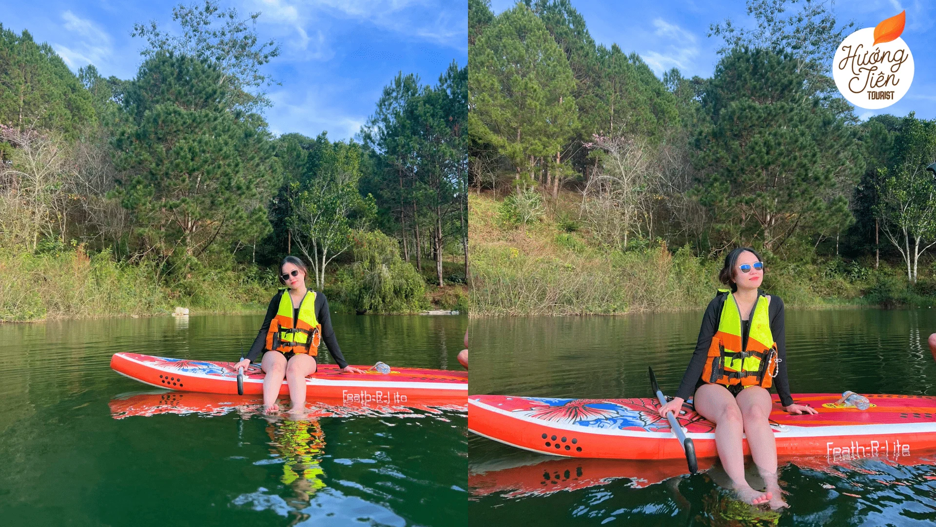 review chèo sup đà lạt - hồ tuyền lâm