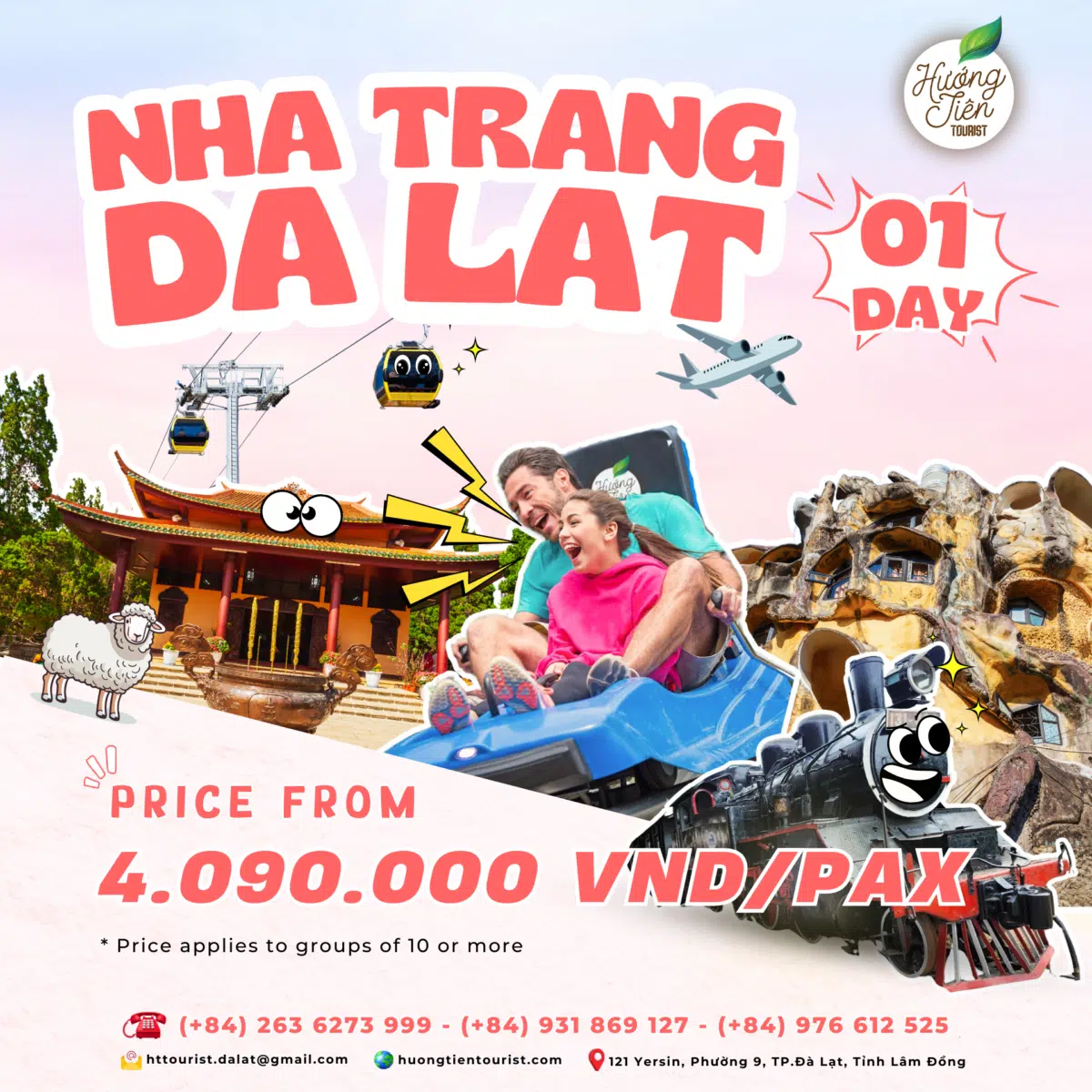 TOUR NHA TRANG - DA LAT | 1 DAY | CITY TOUR