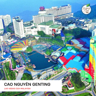 Cao nguyên Genting. Đến cao nguyên Genting xe cáp treo đưa quý khách lên đỉnh với độ cao 2.000m so với mặt nước biển,quý khách bắt đầu khám phá thế giới sống động tại tour Malaysia