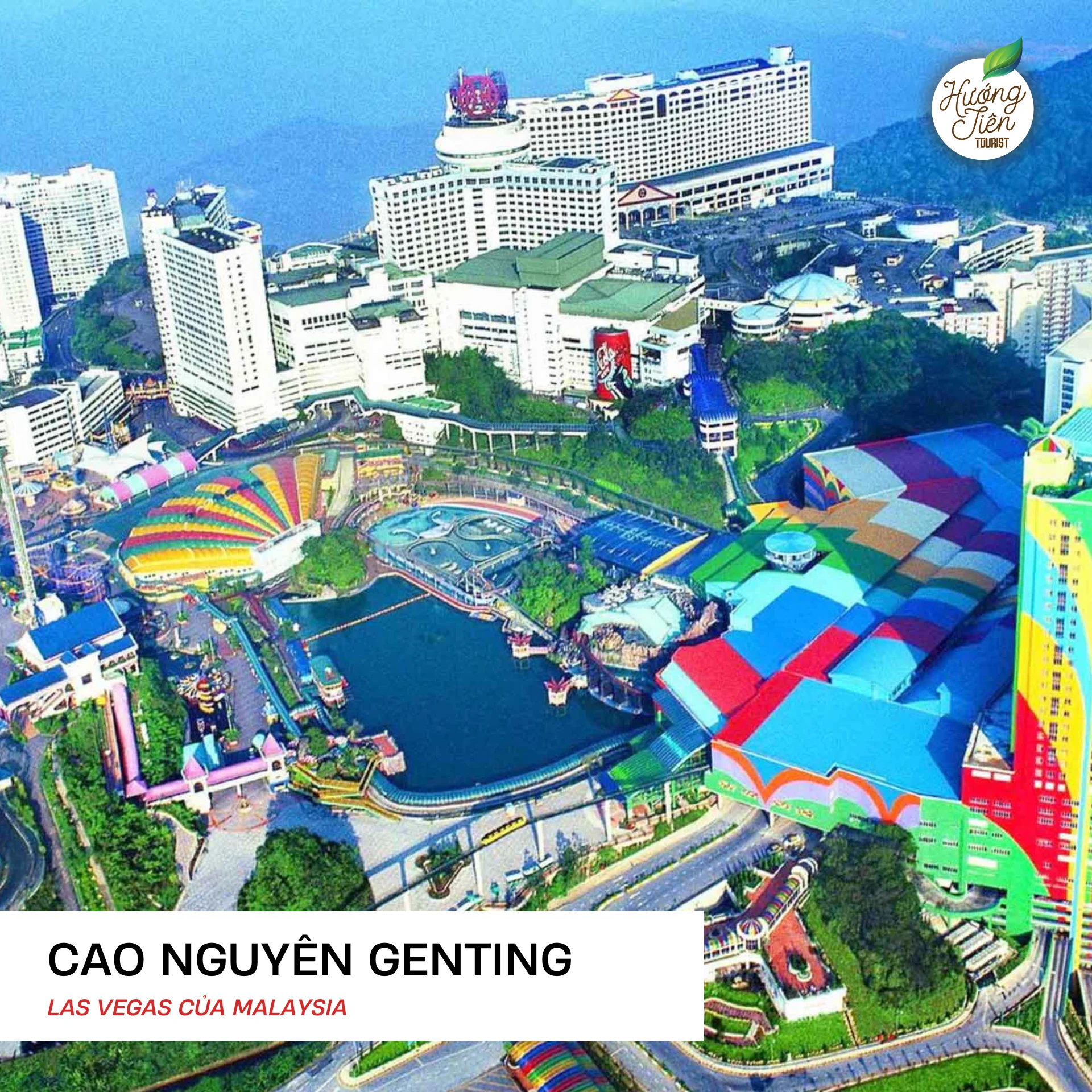 Cao nguyên Genting. Đến cao nguyên Genting xe cáp treo đưa quý khách lên đỉnh với độ cao 2.000m so với mặt nước biển,quý khách bắt đầu khám phá thế giới sống động tại tour Malaysia