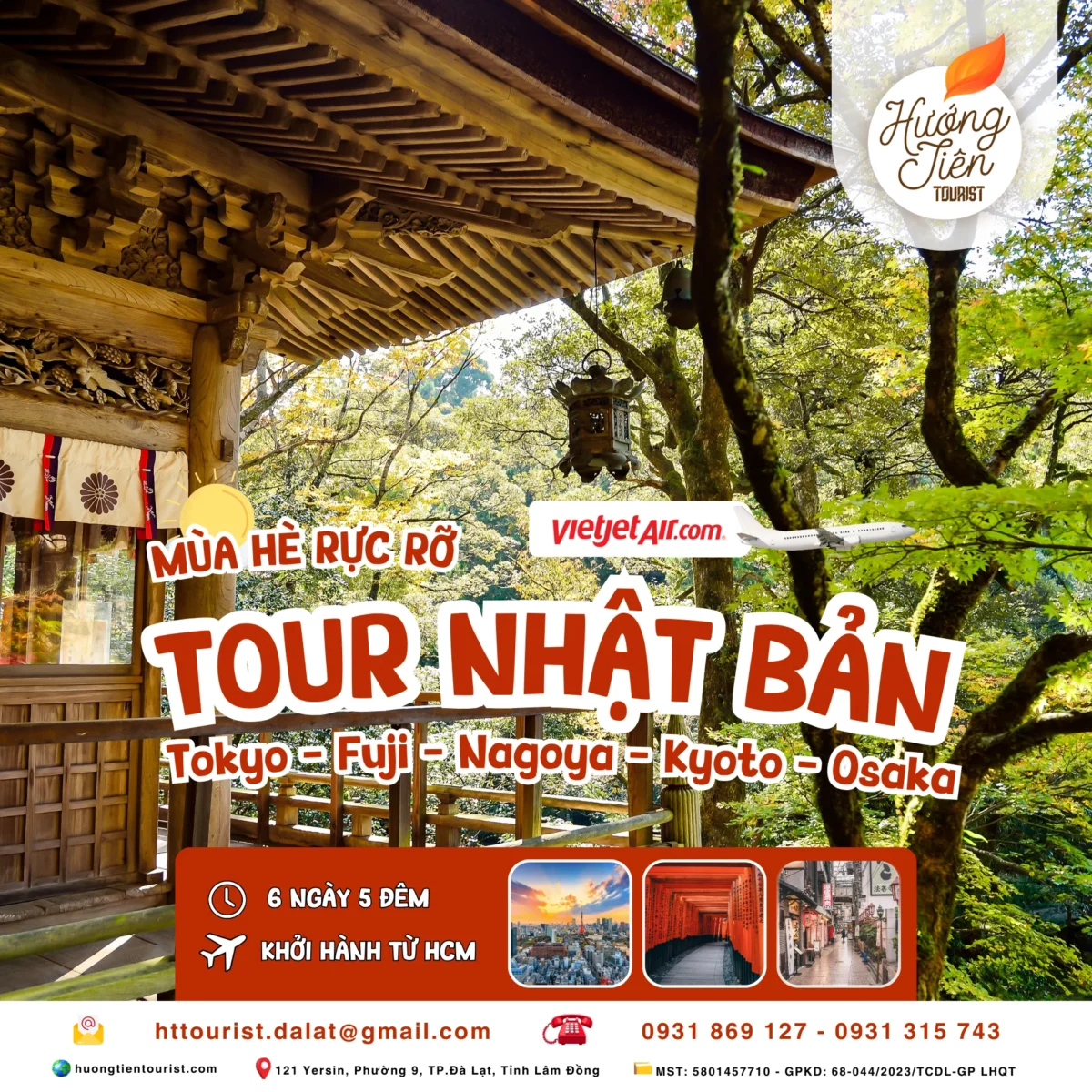 Tour Nhật bản mùa hè 2025