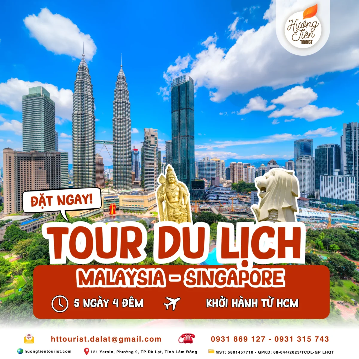 Tour du lịch Singapore Malaysia