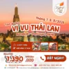 Tour Thái lan 5 ngày 4 đêm