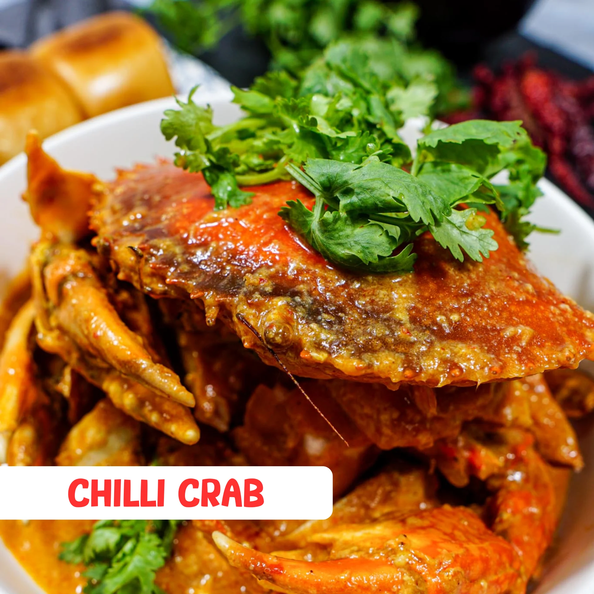 Món ăn ngon tại Singapore - Con cua tươi ngon được xào với nước sốt đặc biệt