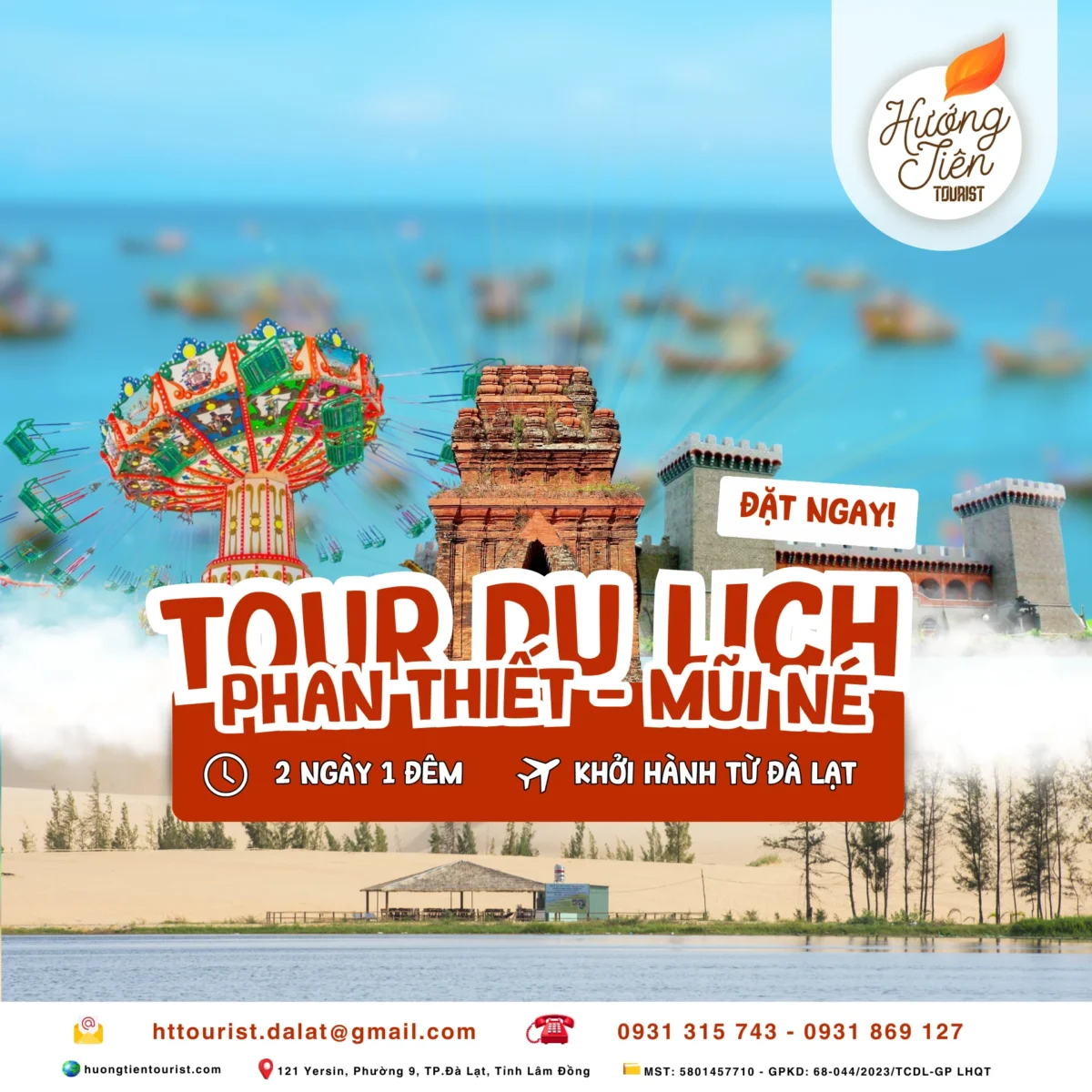 TOUR PHAN THIẾT MŨI NÉ 2N1Đ - LỊCH TRÌNH TRỌN GÓI - HƯỚNG TIÊN TOURIST