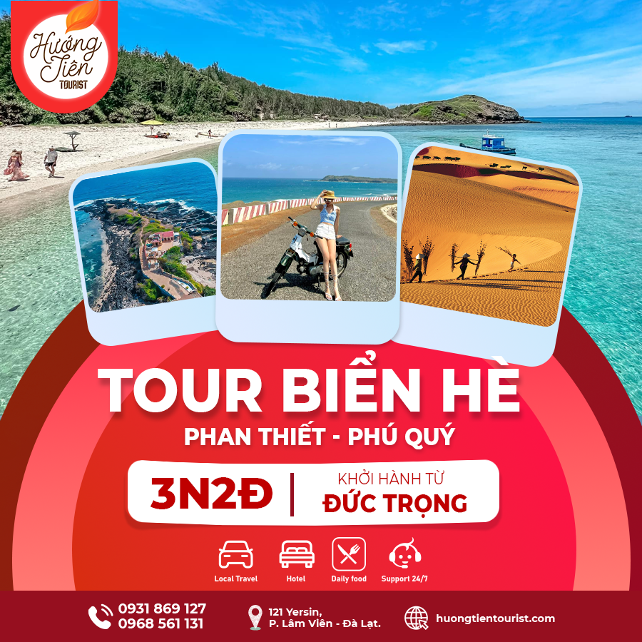TOUR PHAN THIẾT ĐẢO PHÚ QUÝ 3N2Đ - KHỞI HÀNH TỪ ĐỨC TRỌNG