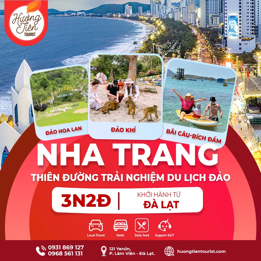 TOUR NHA TRANG 3N2Đ - DU LỊCH ĐẢO - KHỞI HÀNH TỪ ĐÀ LẠT