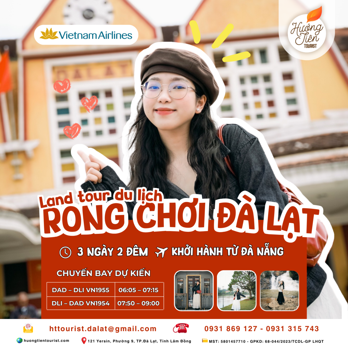 Land tour Đà Lạt 3N2Đ - Hướng Tiên Tourist
