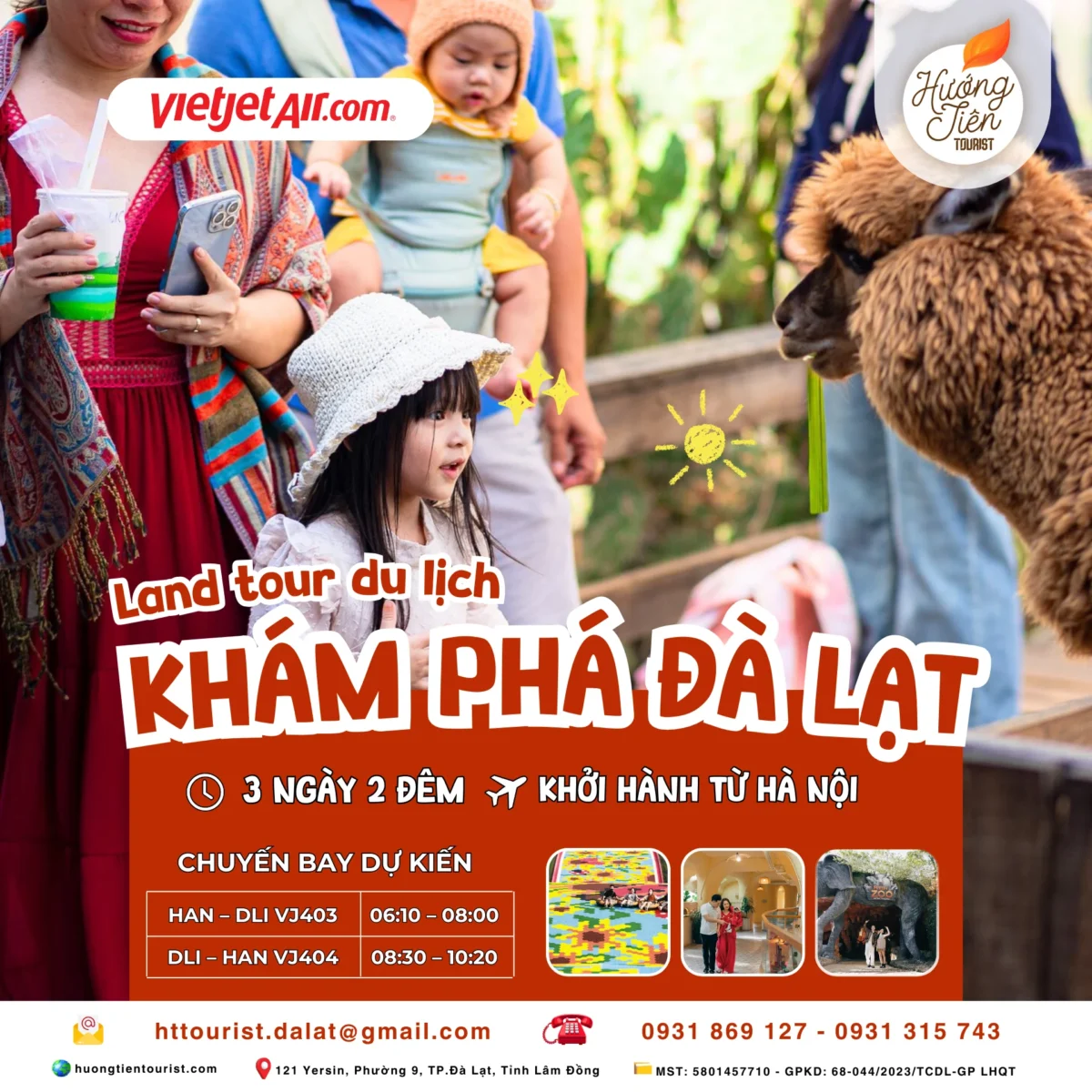 LAND TOUR ĐÀ LẠT 3N2Đ - KHỞI HÀNH TỪ HÀ NỘI (Bay VJ)