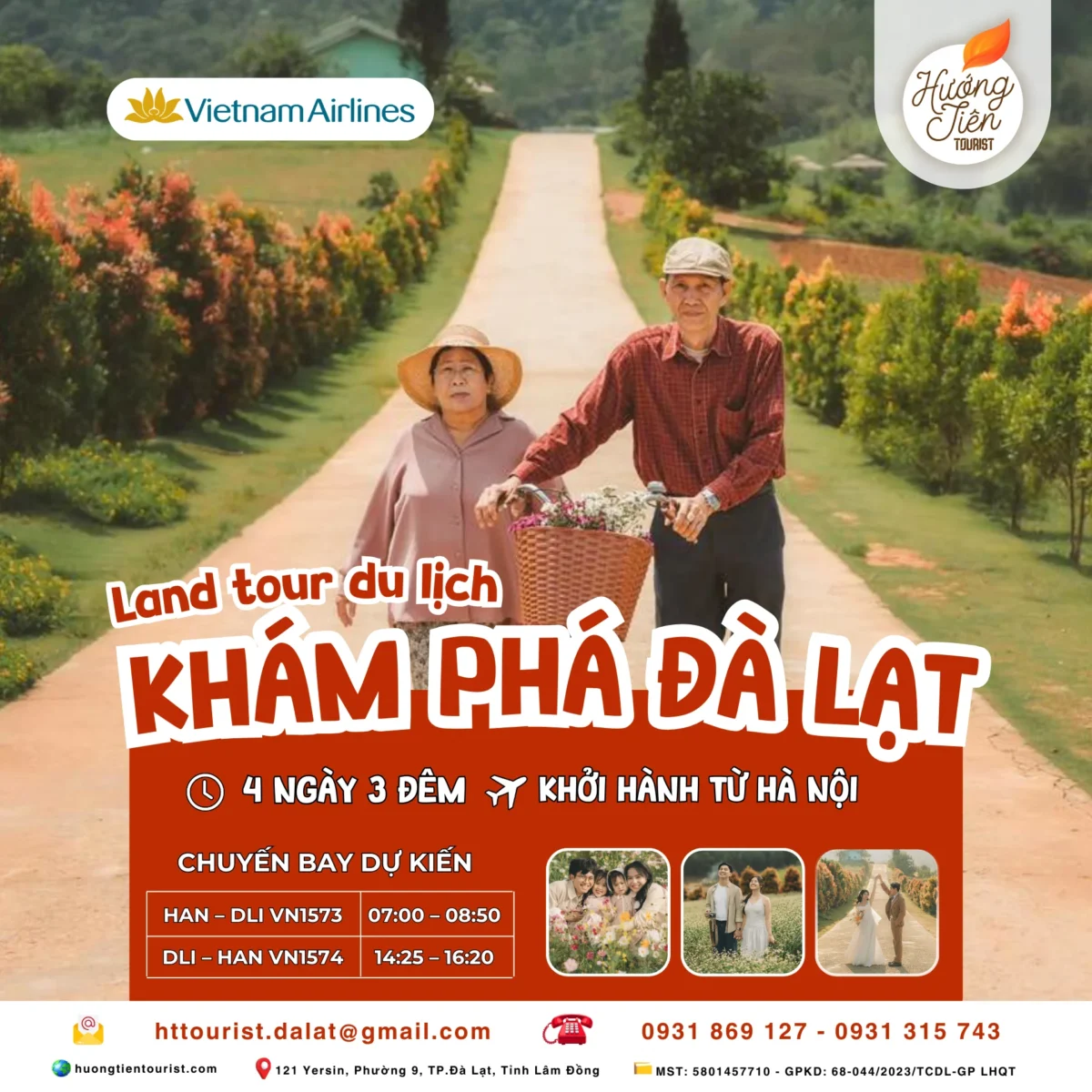 LAND TOUR ĐÀ LẠT 4N3Đ - KHỞI HÀNH TỪ HÀ NỘI (Bay VNA)