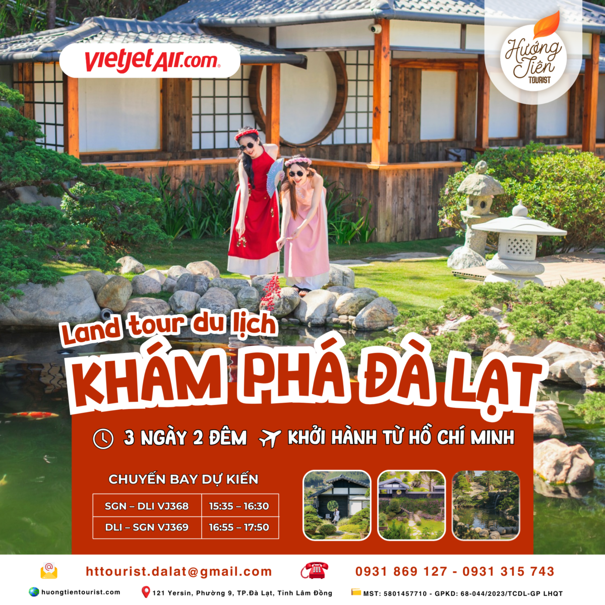 Land tour Đà Lạt 3N2Đ - Hướng Tiên Tourist