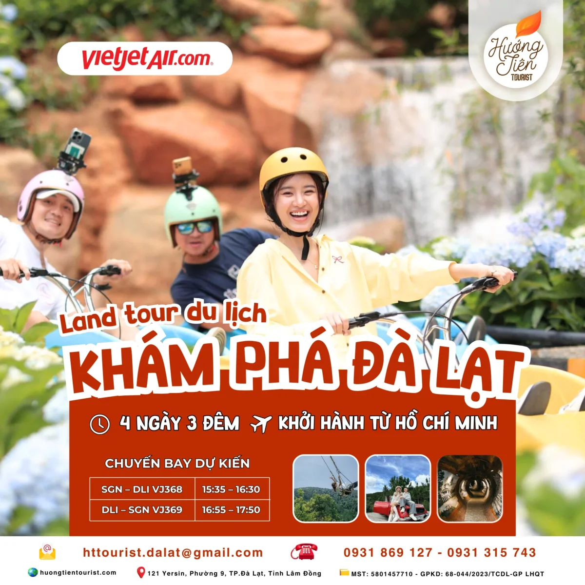 Land tour Đà Lạt 4N3Đ - Hướng Tiên Tourist