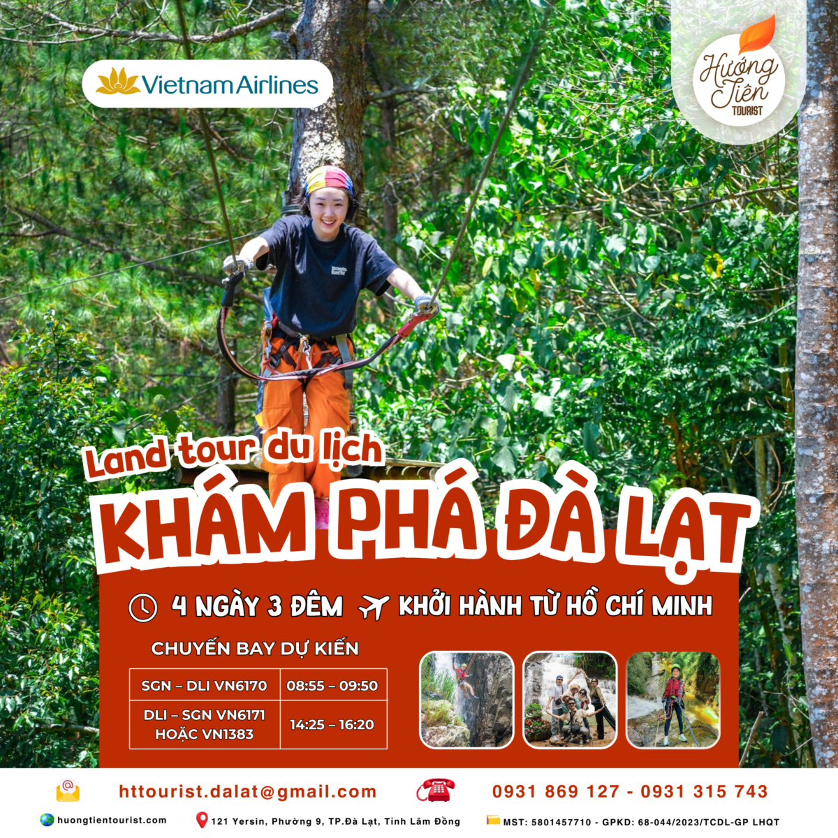 Land tour Đà Lạt 4N3Đ - Hướng Tiên Tourist