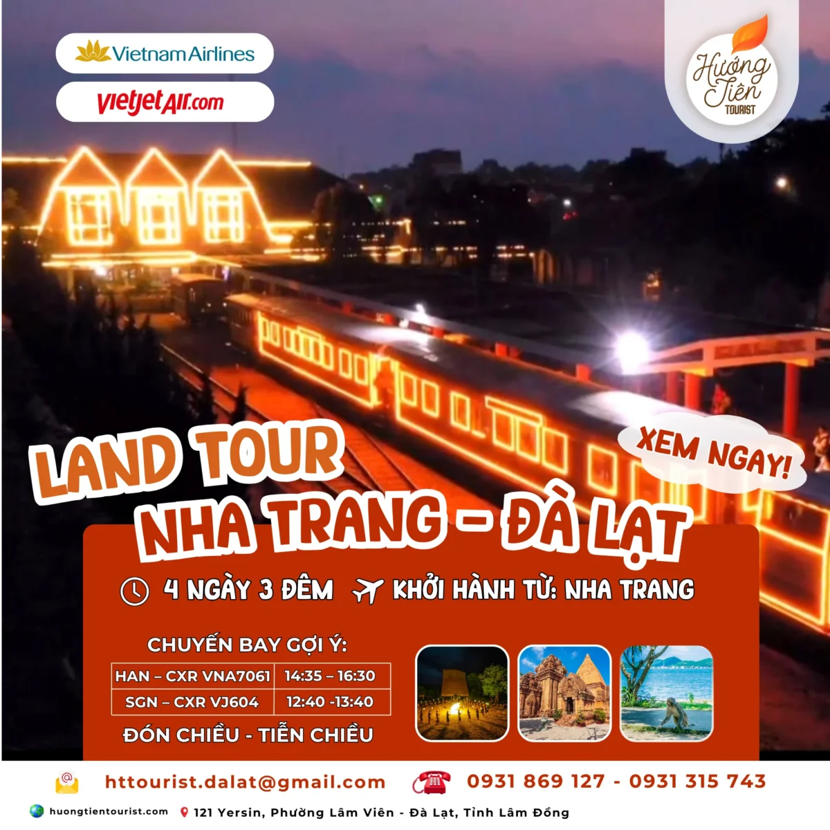 land tour nha trang đà lạt 4 ngày 3 đêm