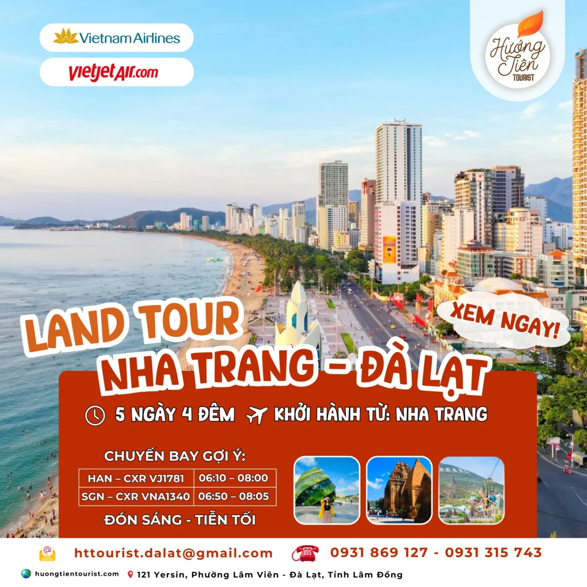 land tour nha trang đà lạt 5 ngày 4 đêm