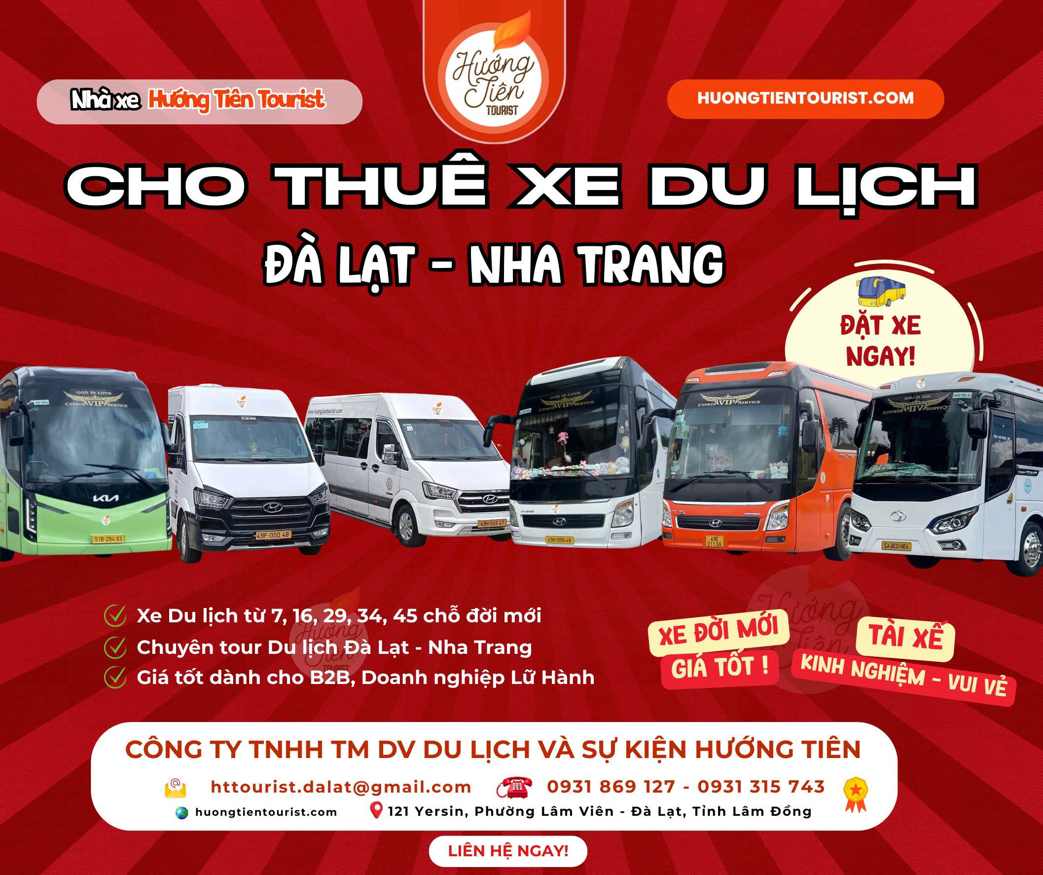 nhà xe du lịch đà lạt uy tín