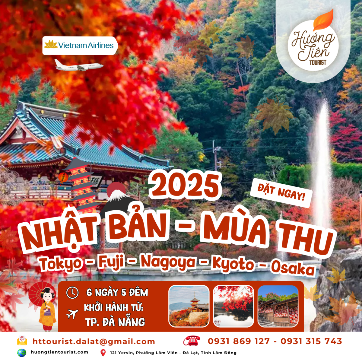 Tour Nhật Bản khởi hành từ Đà Nẵng