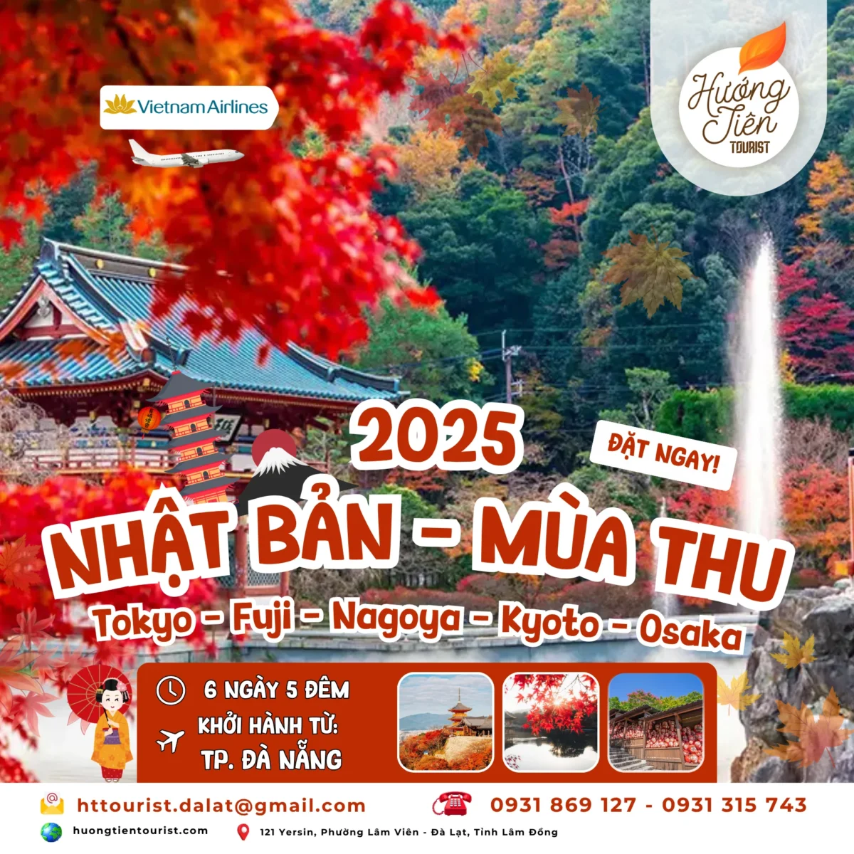Tour Nhật Bản khởi hành từ Đà Nẵng