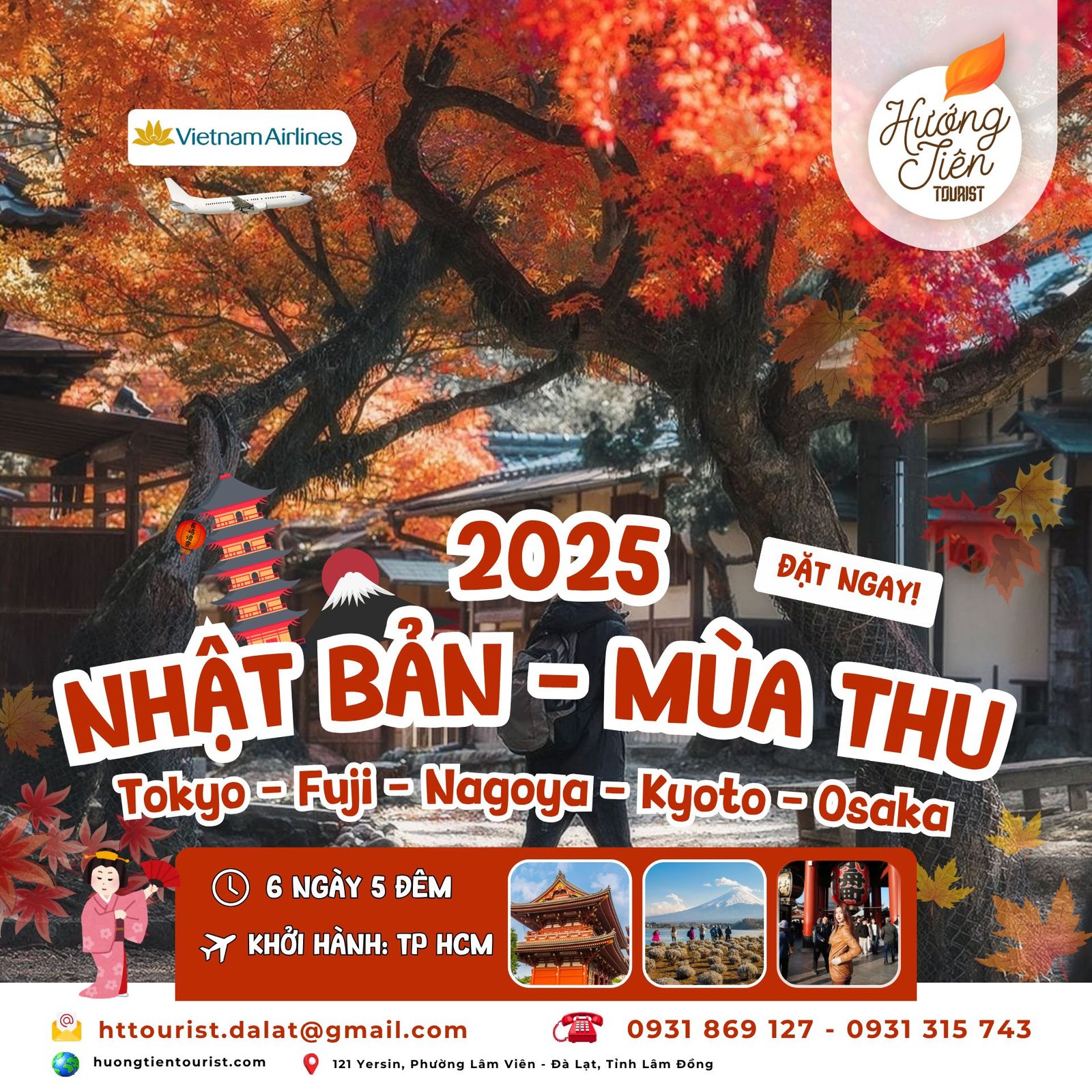 Tour Nhật Bản Mùa Thu 2025