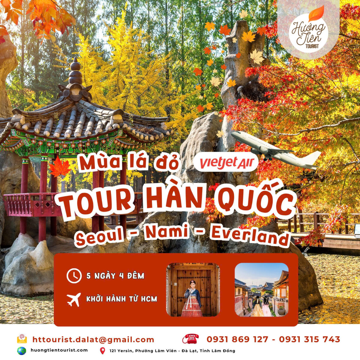 tour hàn quốc mùa thu giá rẻ 2025