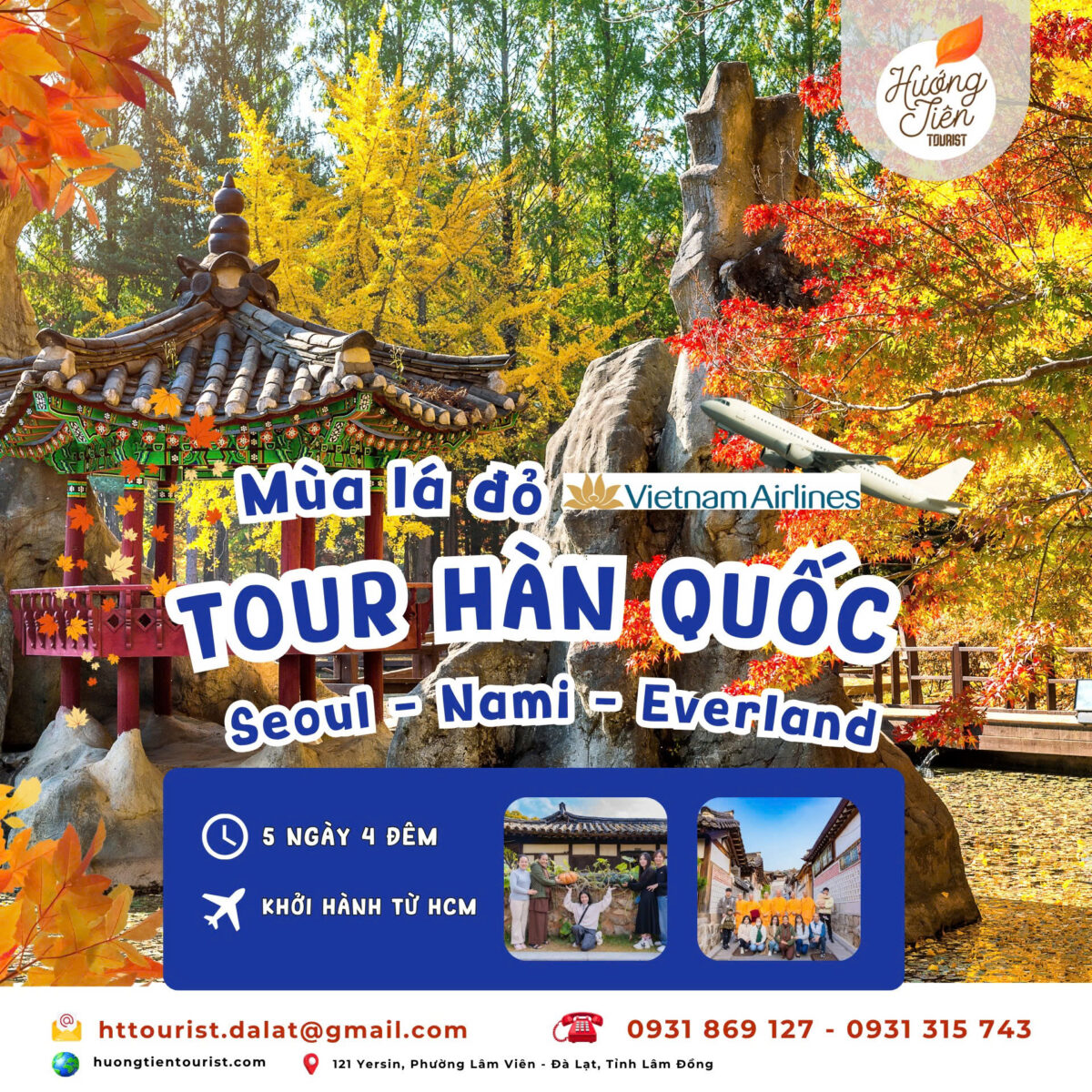 tour hàn quốc mùa thu 2025