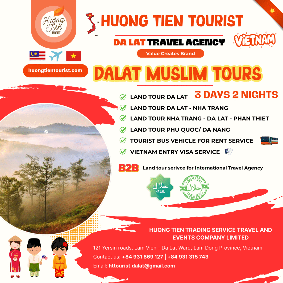 dalat muslim tours