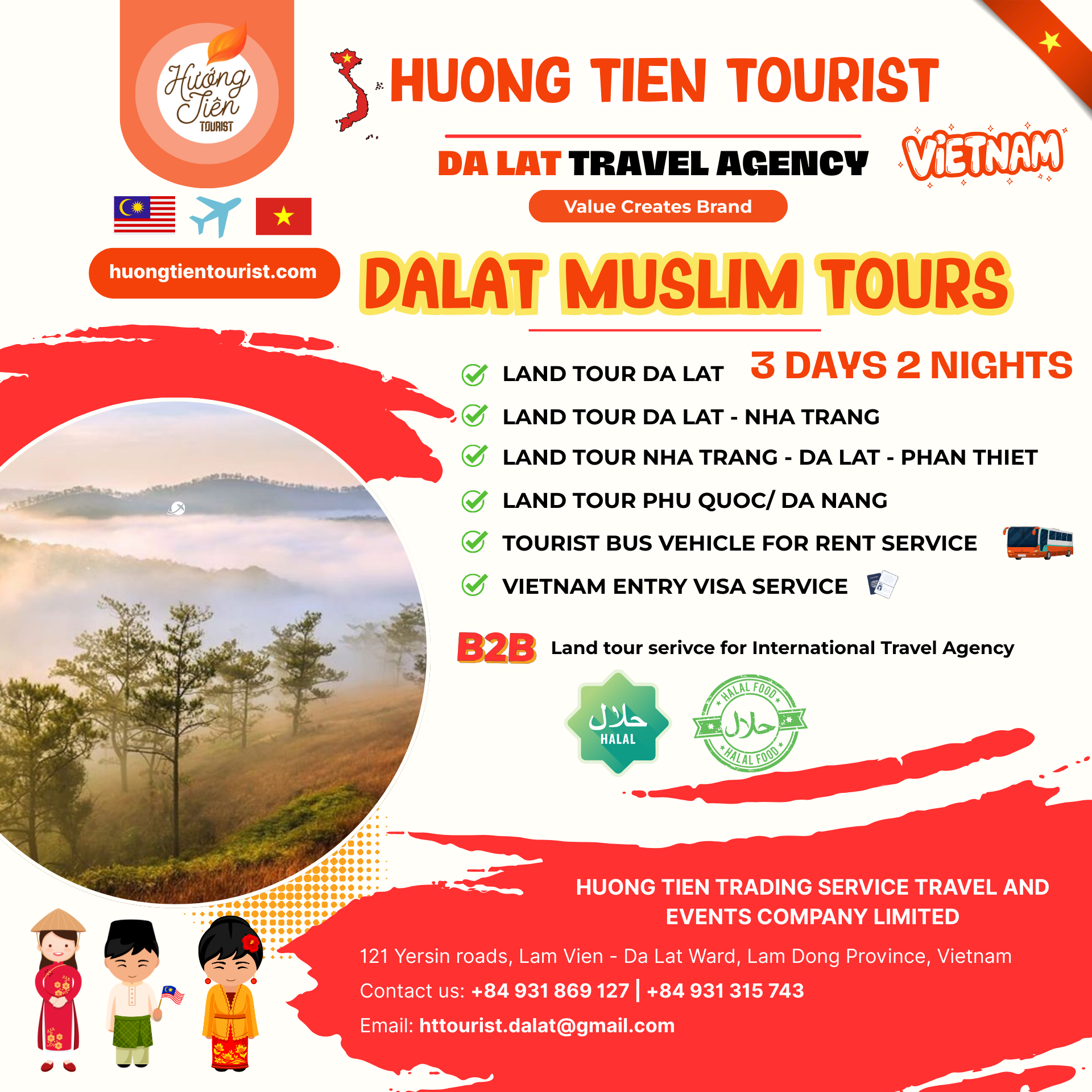 dalat muslim tours