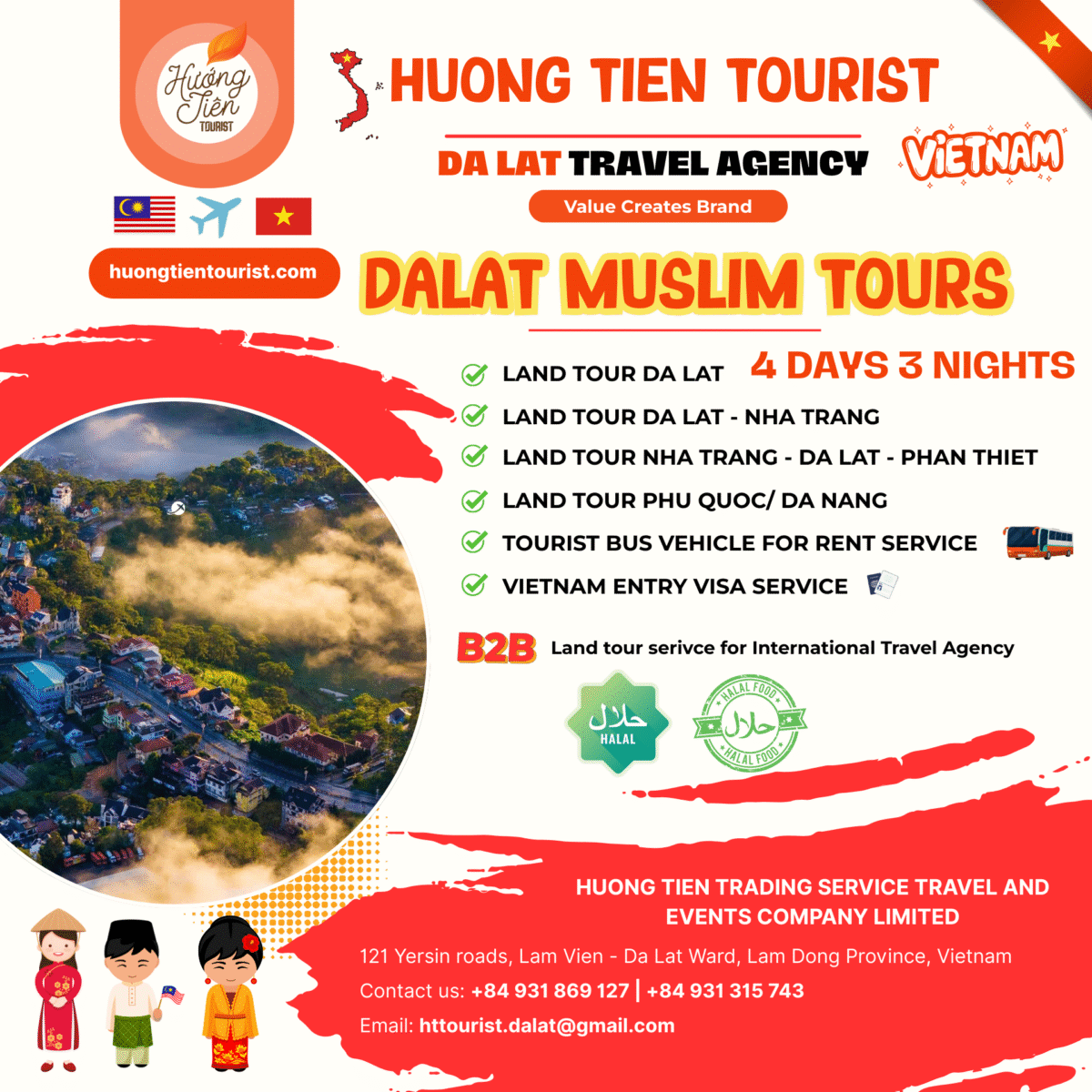 dalat muslim tours