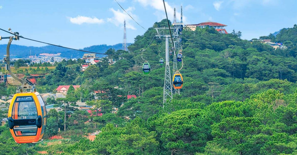 cáp treo đồi Robin Đà Lạt
