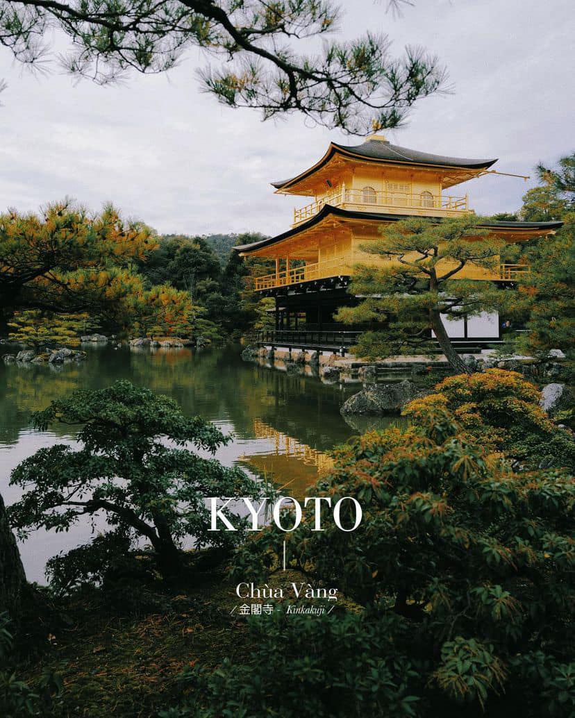 chùa vàng Kinkaku ji Nhật Bản