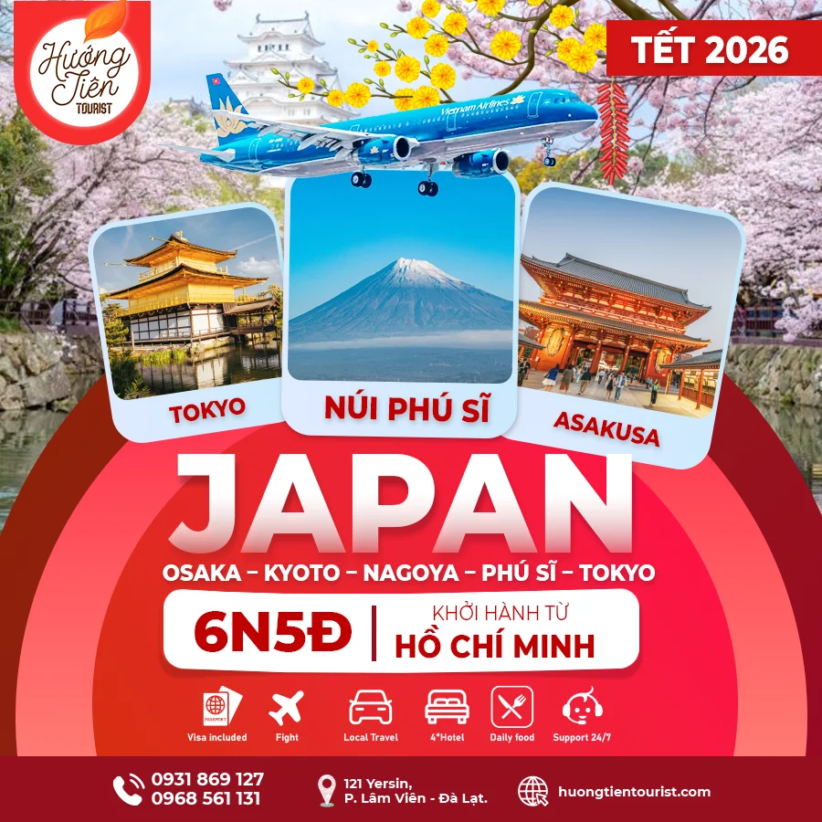 Tour Nhật Bản TẾT 2026 | Lịch khởi hành Tết Nguyên Đán 2026
