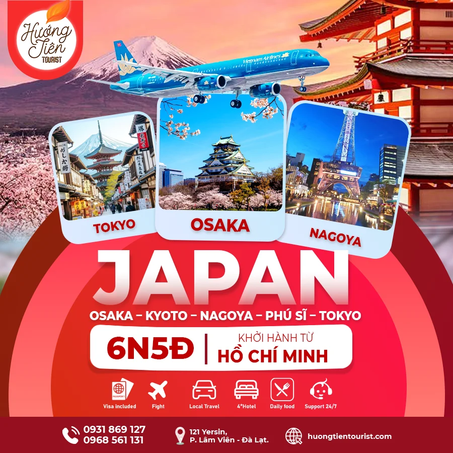 TOUR NHẬT BẢN MÙA HOA ANH ĐÀO 2026 | Bay Vietnam Airlines | TOKYO - OSAKA