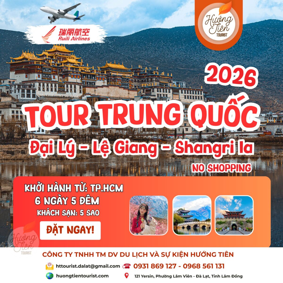 tour trung quốc đại lý shangri la