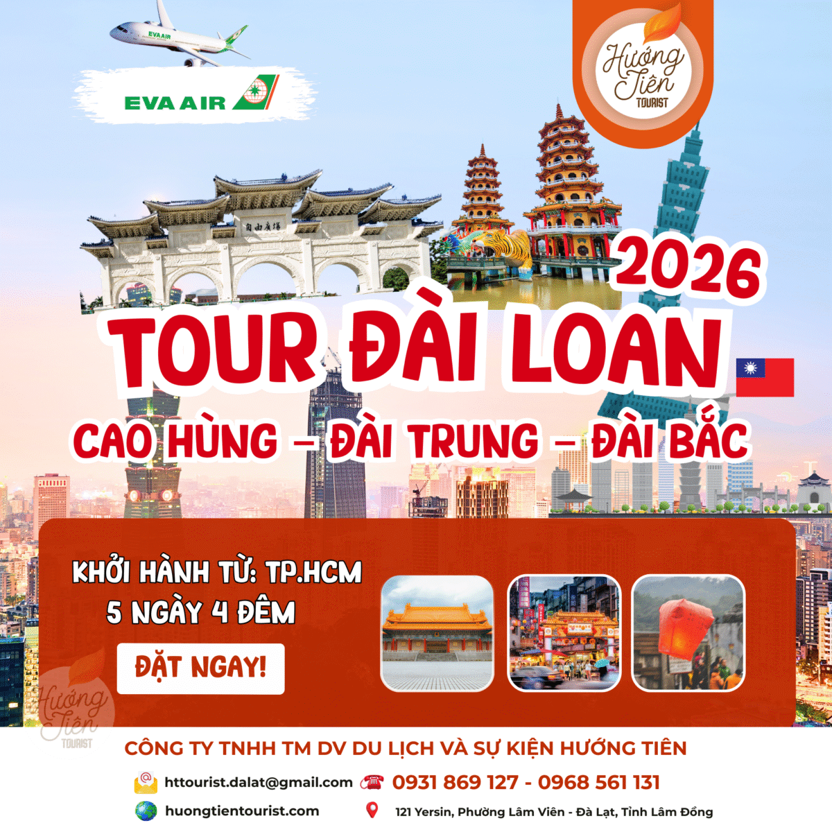 TOUR ĐÀI LOAN 5N4Đ