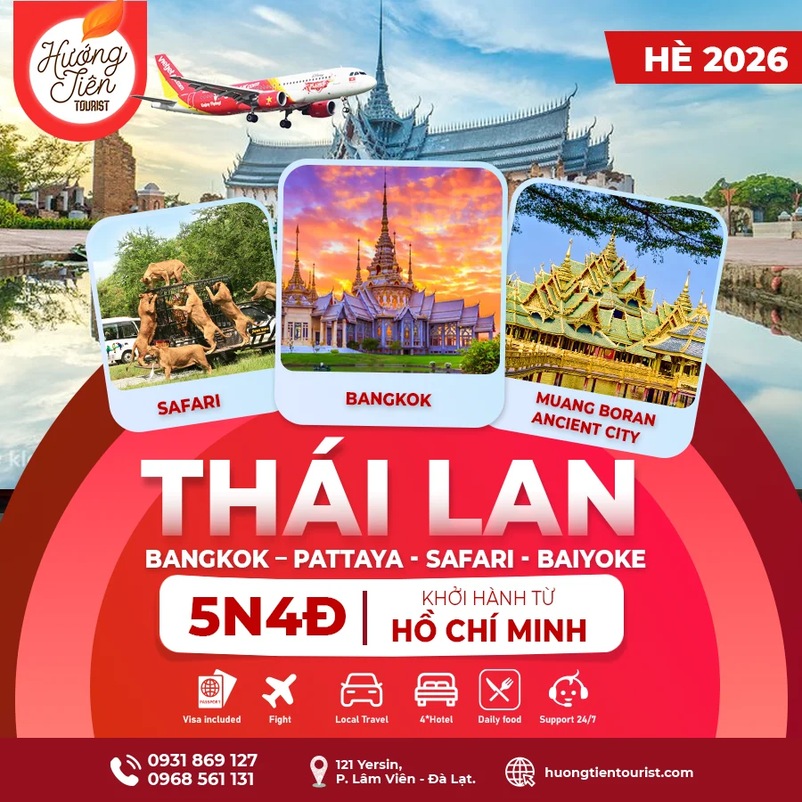 Tour BANGKOK – PATTAYA SAFARI BAIYOKE 1
