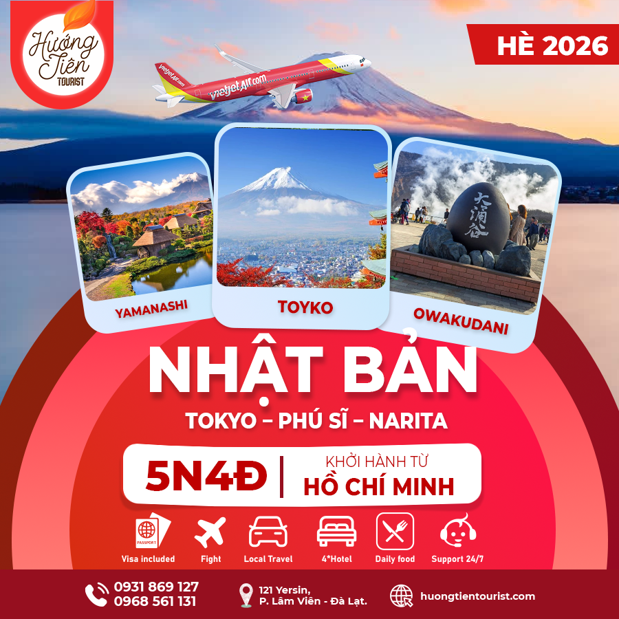 TOUR NHẬT BẢN - MÙA HÈ 2026 | Vietjet Air | TP.HCM