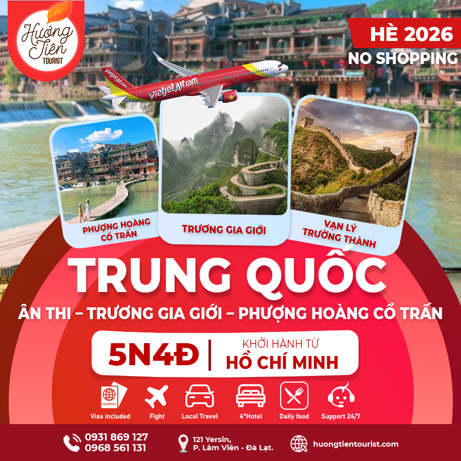 TOUR TRUNG QUỐC-MÙA HÈ 2026 | Vietjet Air | TP.HCM